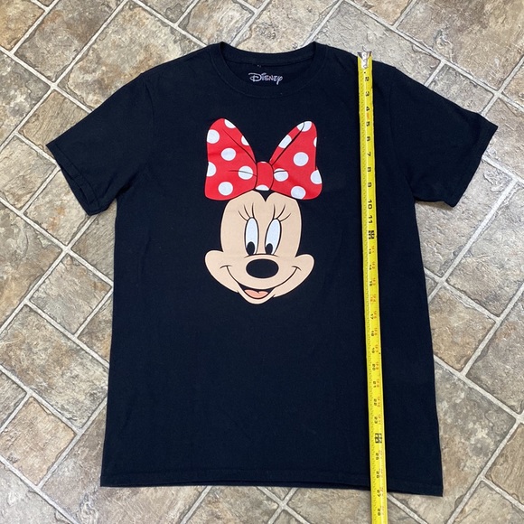 Disney Minnie Mouse Tee Shirt Short Sleeve, Black - Picture 3 of 5